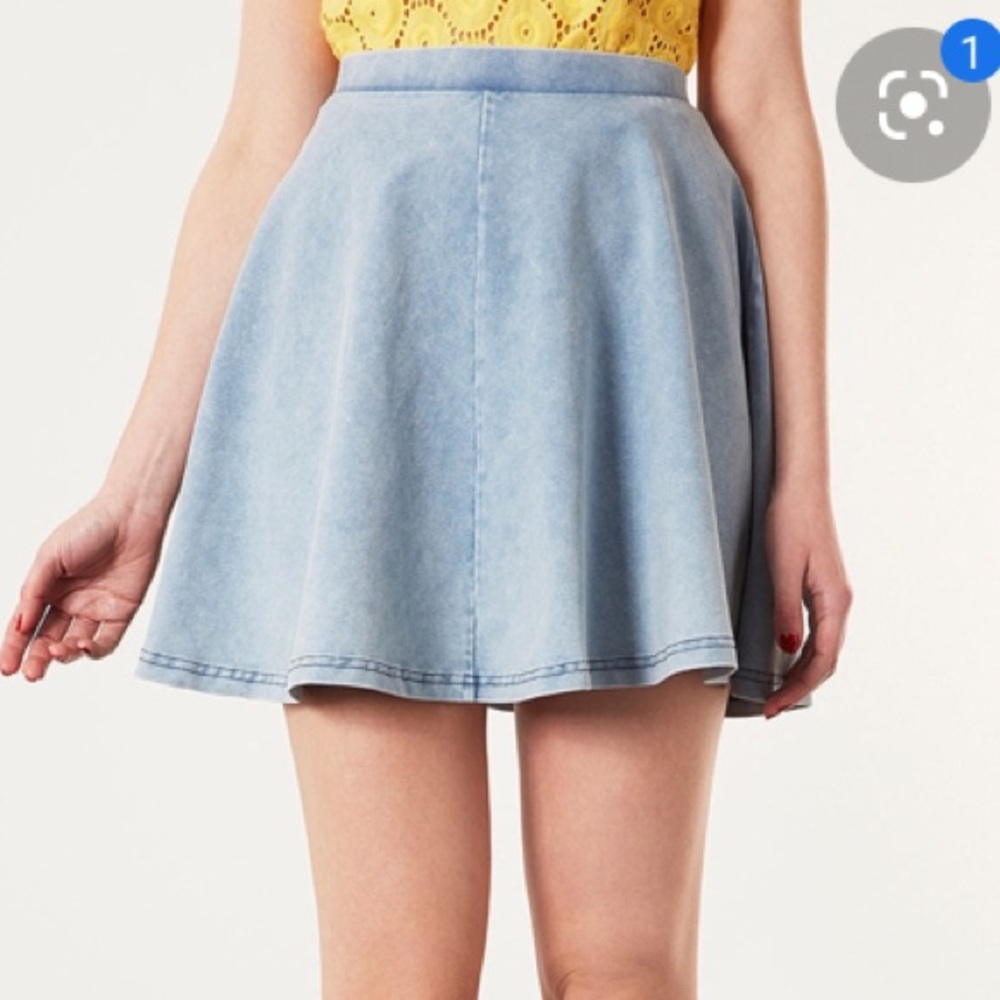 Topshop Acid Wash Skater Skirt